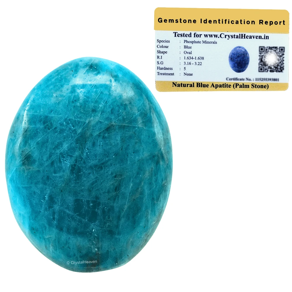 Blue Apatite Palm Stone