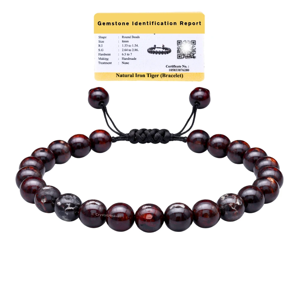Iron Tiger Eye Bracelet (Adjustable)