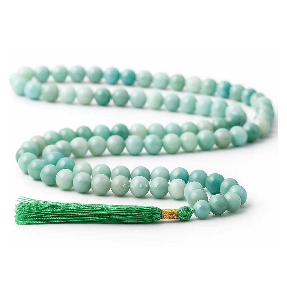 Amazonite Japa Mala (Without Knot)