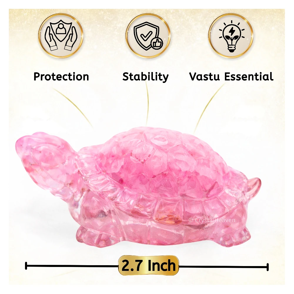 Rose Quartz Tortoise Kachhua