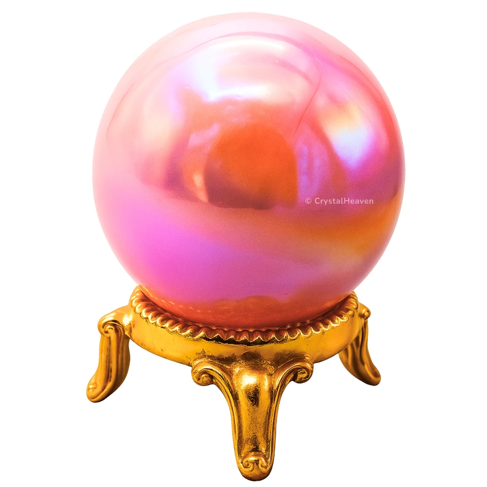Angel Aura Rose Quartz Sphere (1.5 Inch)