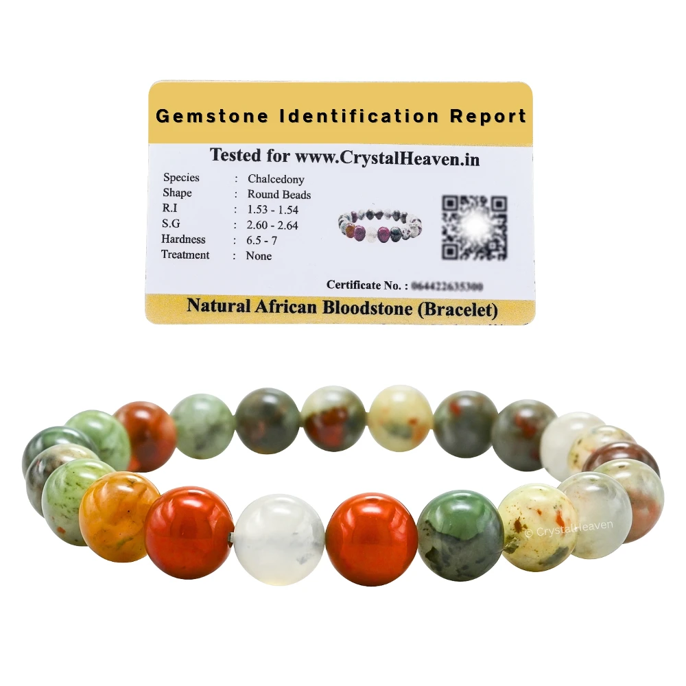 African Bloodstone Bracelet (Elastic)