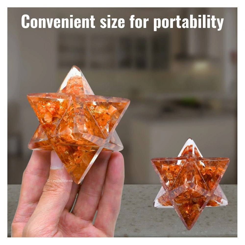 Carnelian Orgone Merkaba
