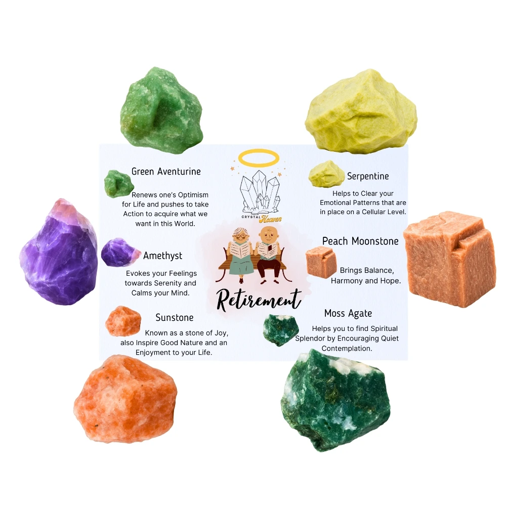 Retirement Raw Crystals Set