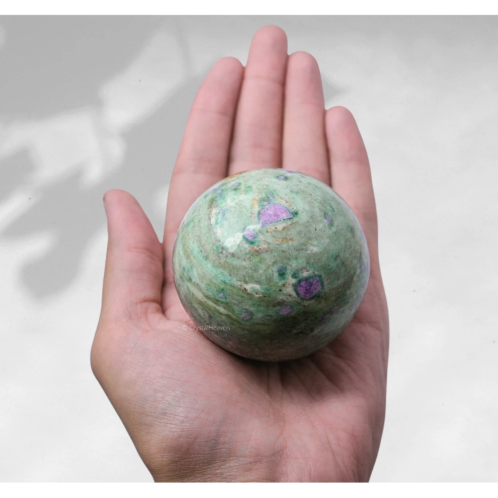 Large Ruby Fuchsite Sphere (2.5 Inch)