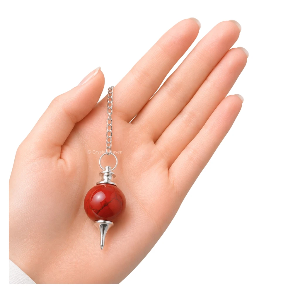 Red Jasper Ball Pendulum