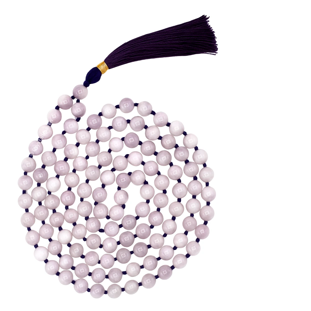 Kunzite Japa Mala (Hand Knotted)