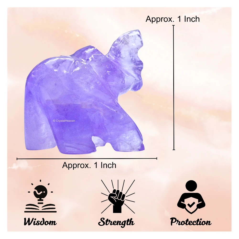 Amethyst Crystal Elephant