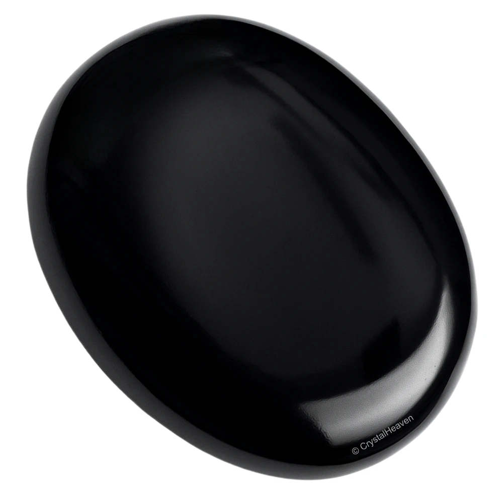 Black Obsidian Palm Stone