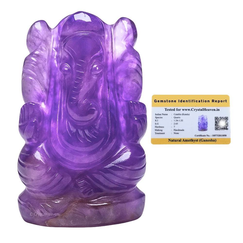 Amethyst Crystal Ganesh Ganpati