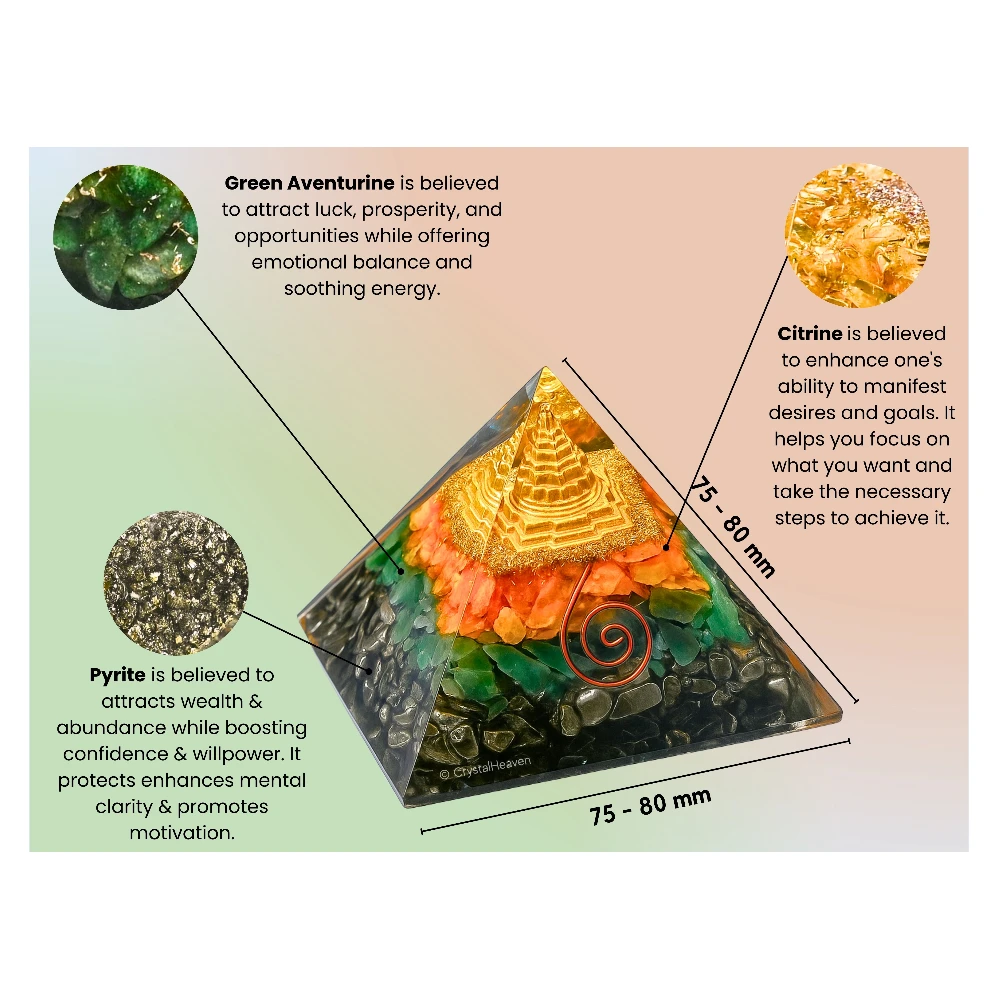 Money Magnet Pyramid with Shree Yantra