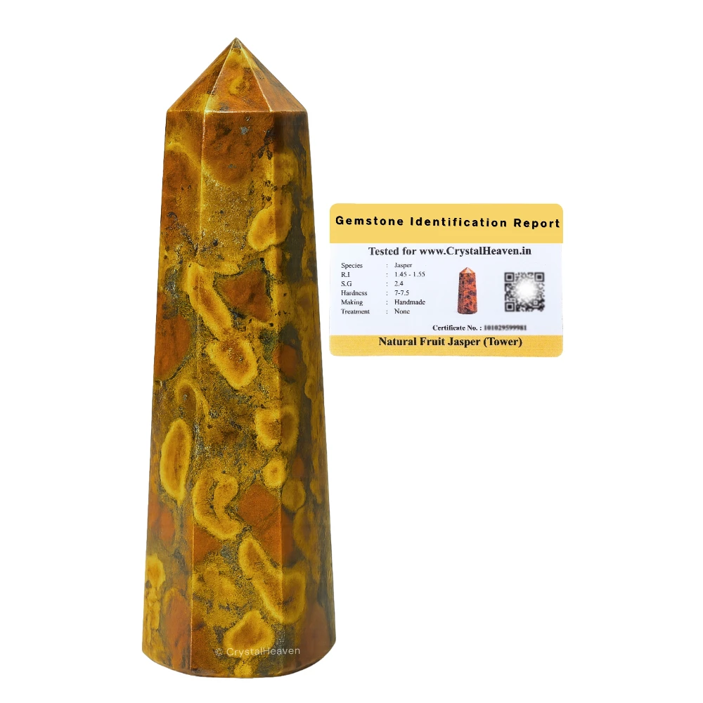 Fruit Jasper Crystal Tower (3" to 4" inch)