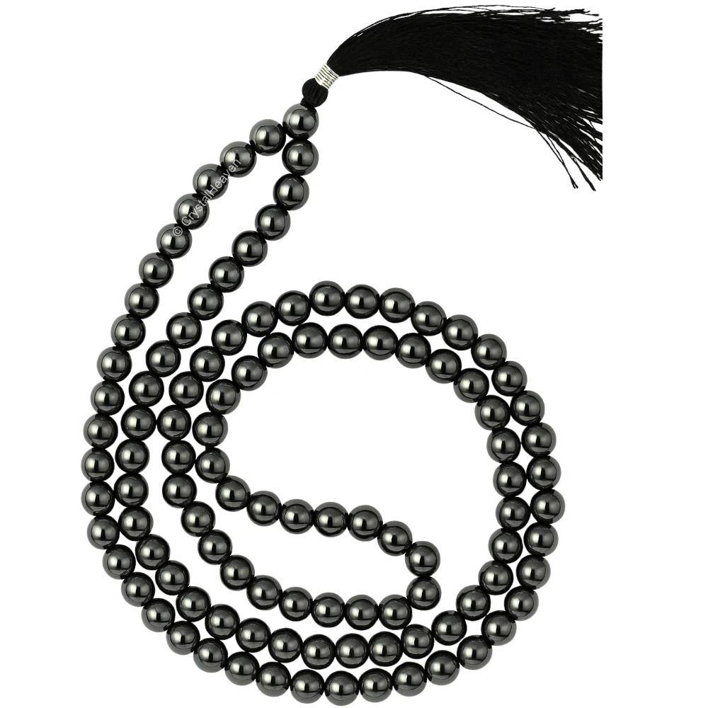 Hematite Japa Mala (Without Knot)