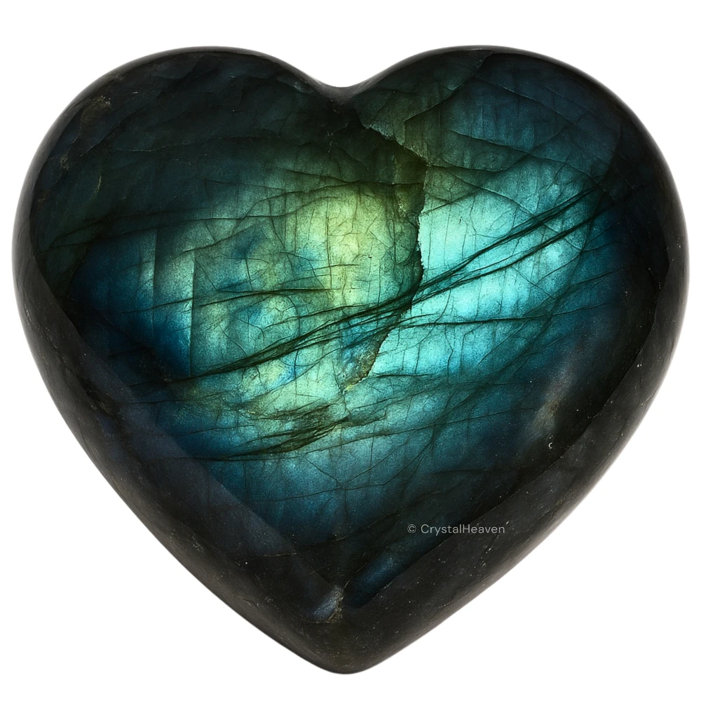 Labradorite Heart