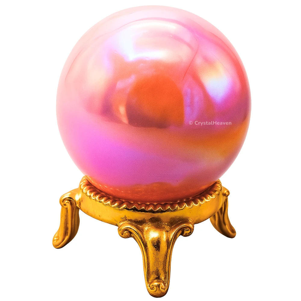Angel Aura Rose Quartz Sphere
