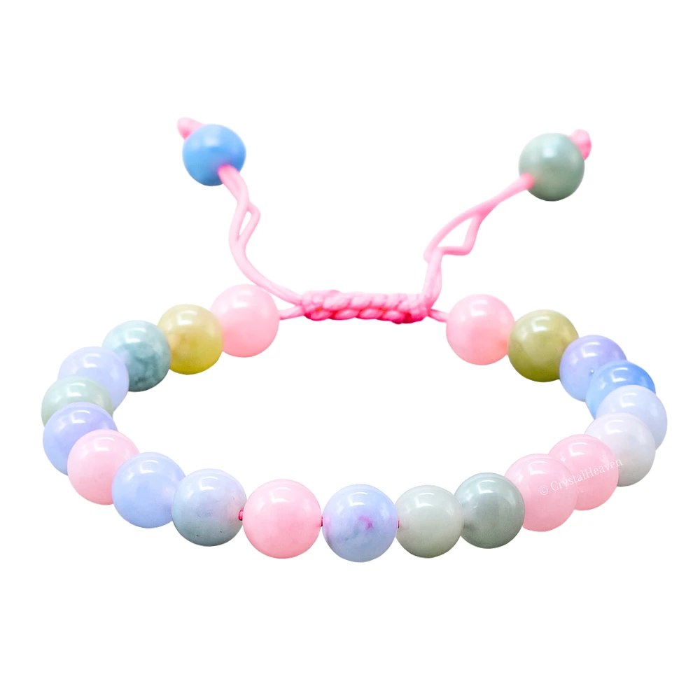 Natural Morganite Bracelet (Adjustable)