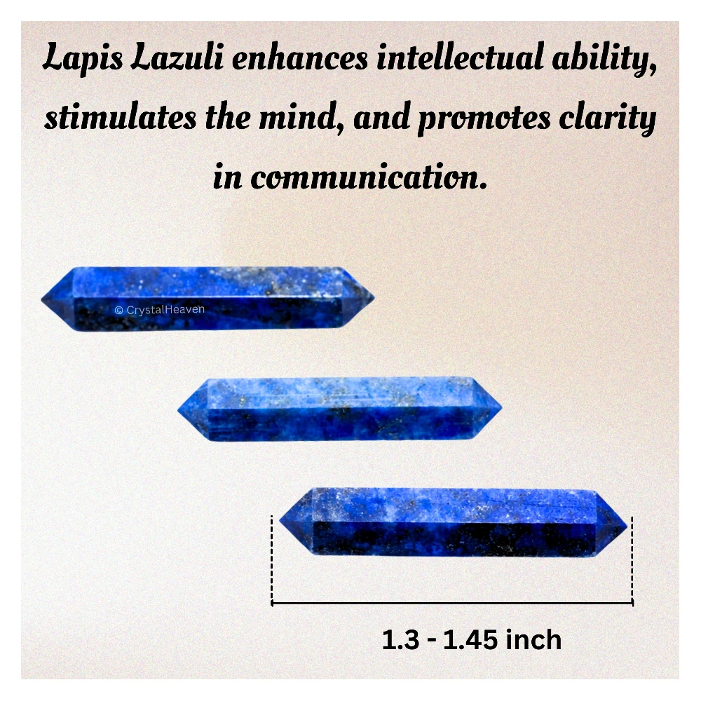 Lapis Lazuli Pencil Points (Double Terminated) (Set of 3)