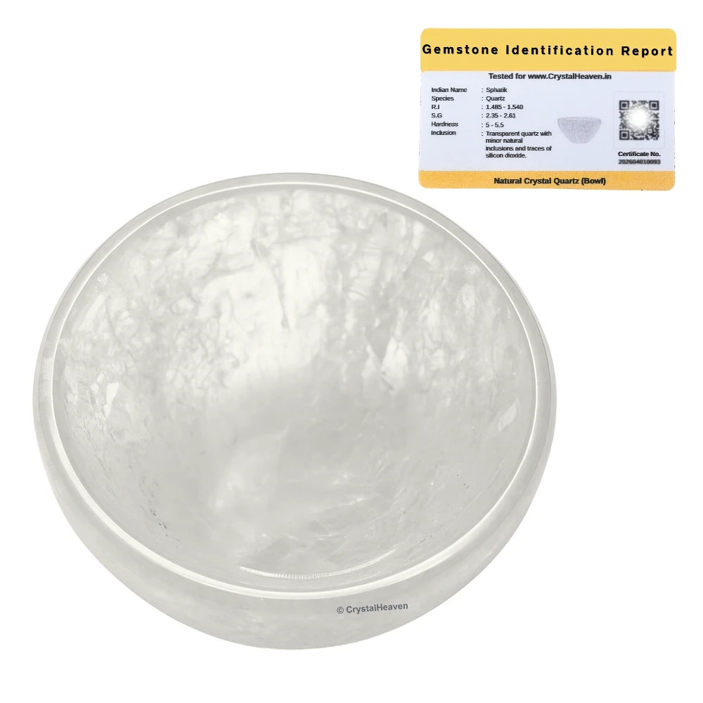 Clear Quartz Crystal Bowl - 2 Inch
