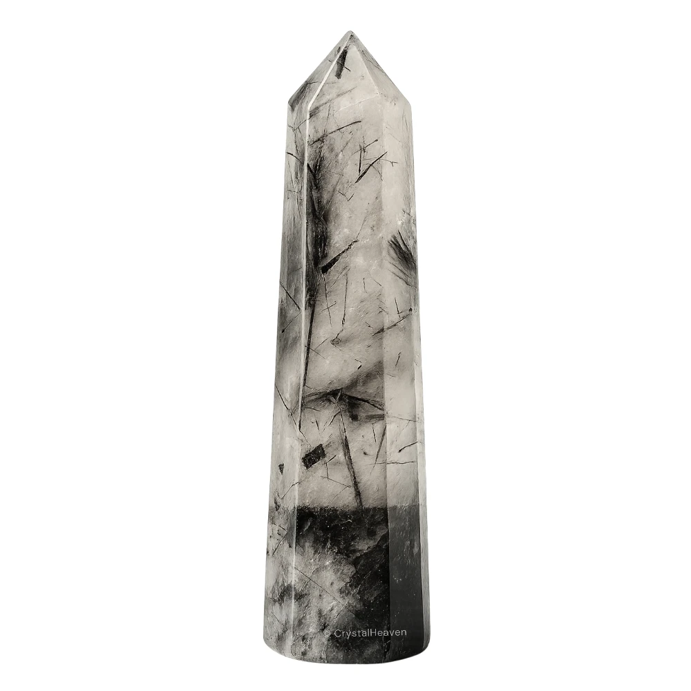 Black Rutilated Quartz Crystal Tower