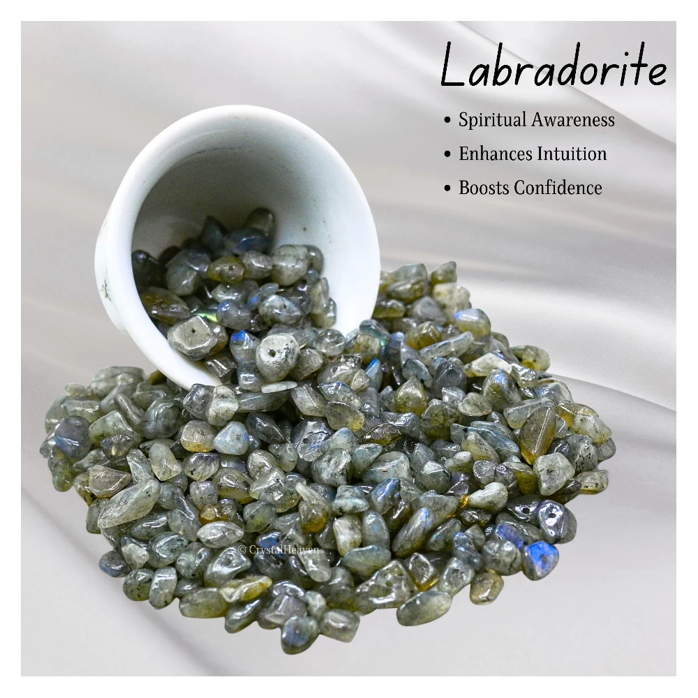 Labradorite Chips - Pre Drilled