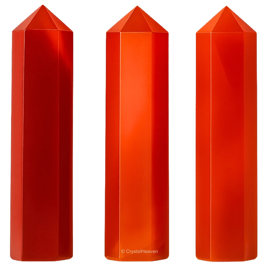 Red Onyx Pencil Points (Set of 3)