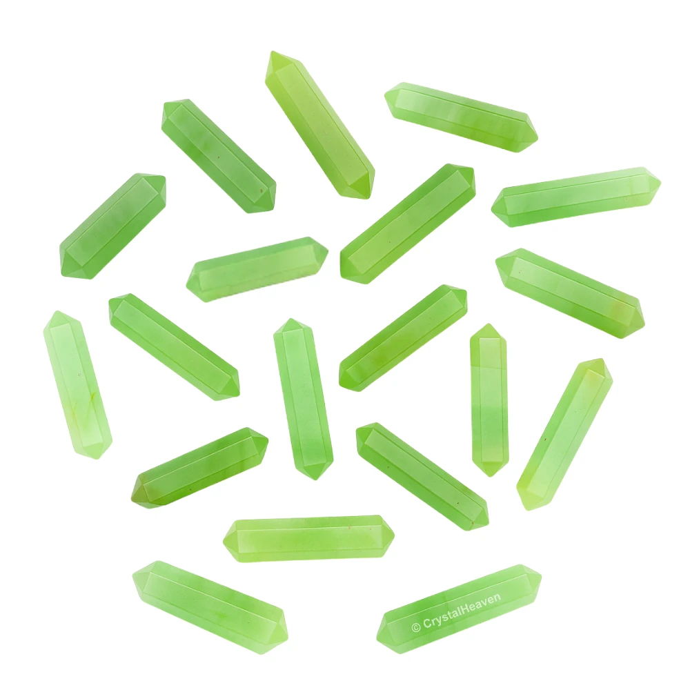 Green Aventurine Pencil Points (Double Terminated)