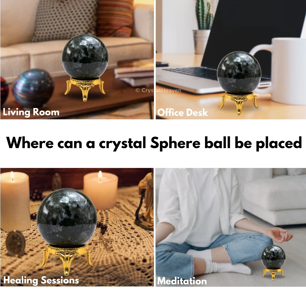 Larvikite Sphere (2 Inch)