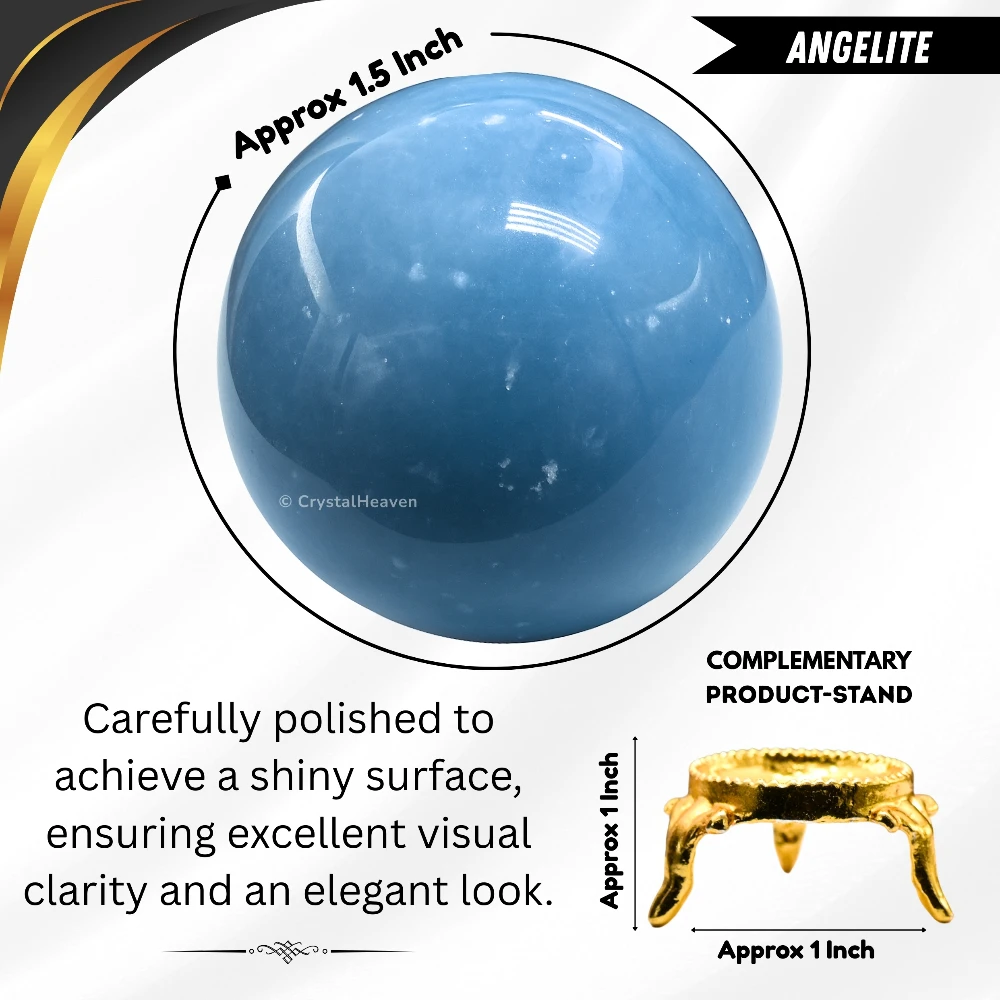 Angelite Sphere (1.5 Inch)