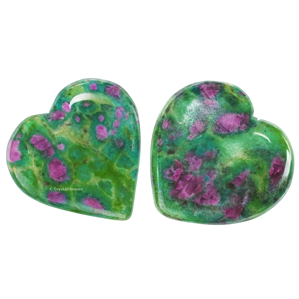 Ruby Fuchsite Mini Heart (Pack of 2)