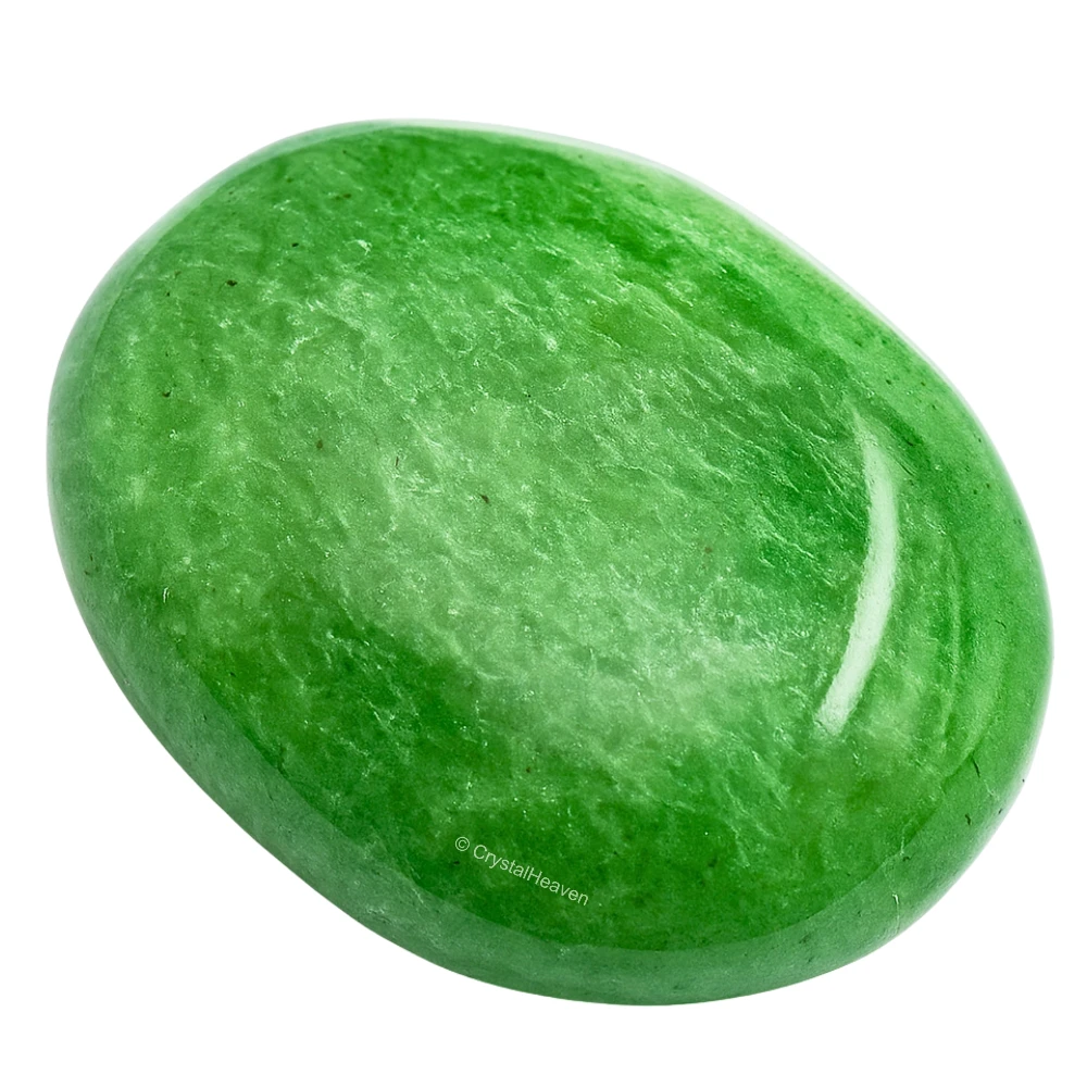 Green Strawberry Quartz Palm Stone