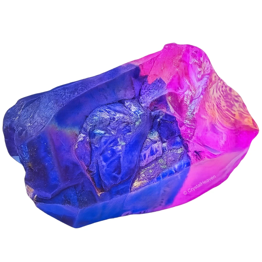 Raw Rose-Tanzine Aura Quartz Crystals