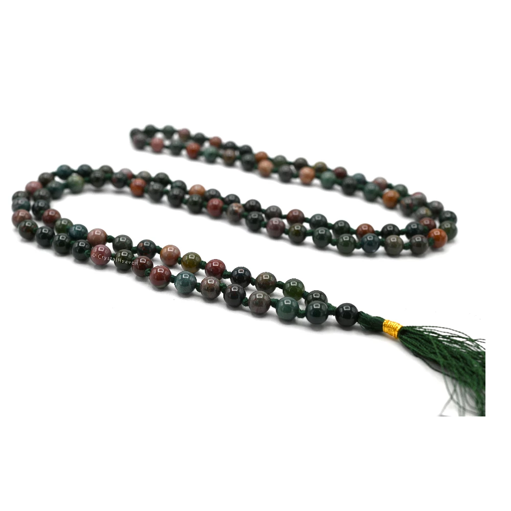 Bloodstone Japa Mala (Hand Knotted)