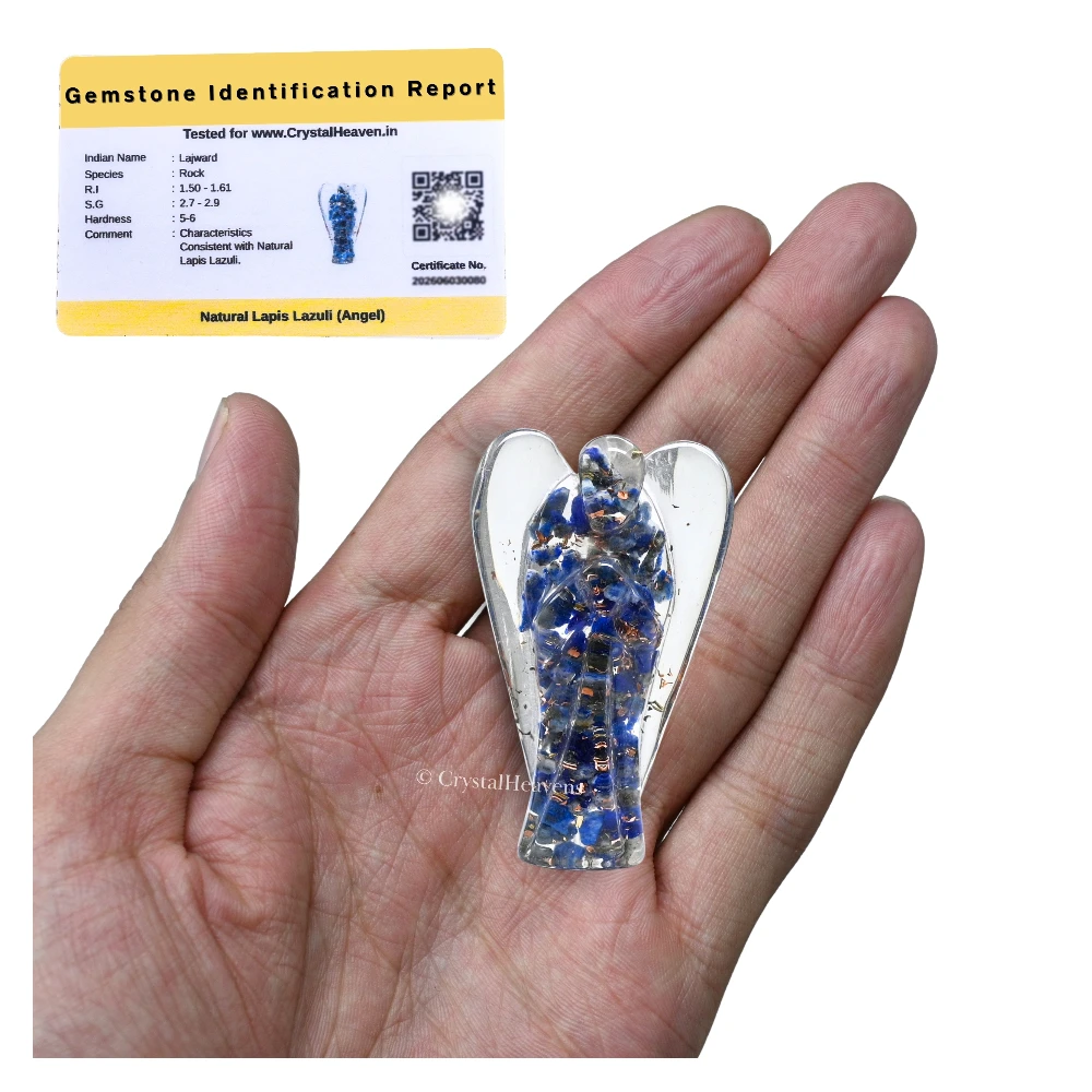 Lapis lazuli Crystal Orgone Angel (2 Inch)
