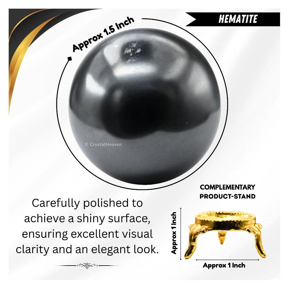 Hematite Sphere (1.5 Inch)