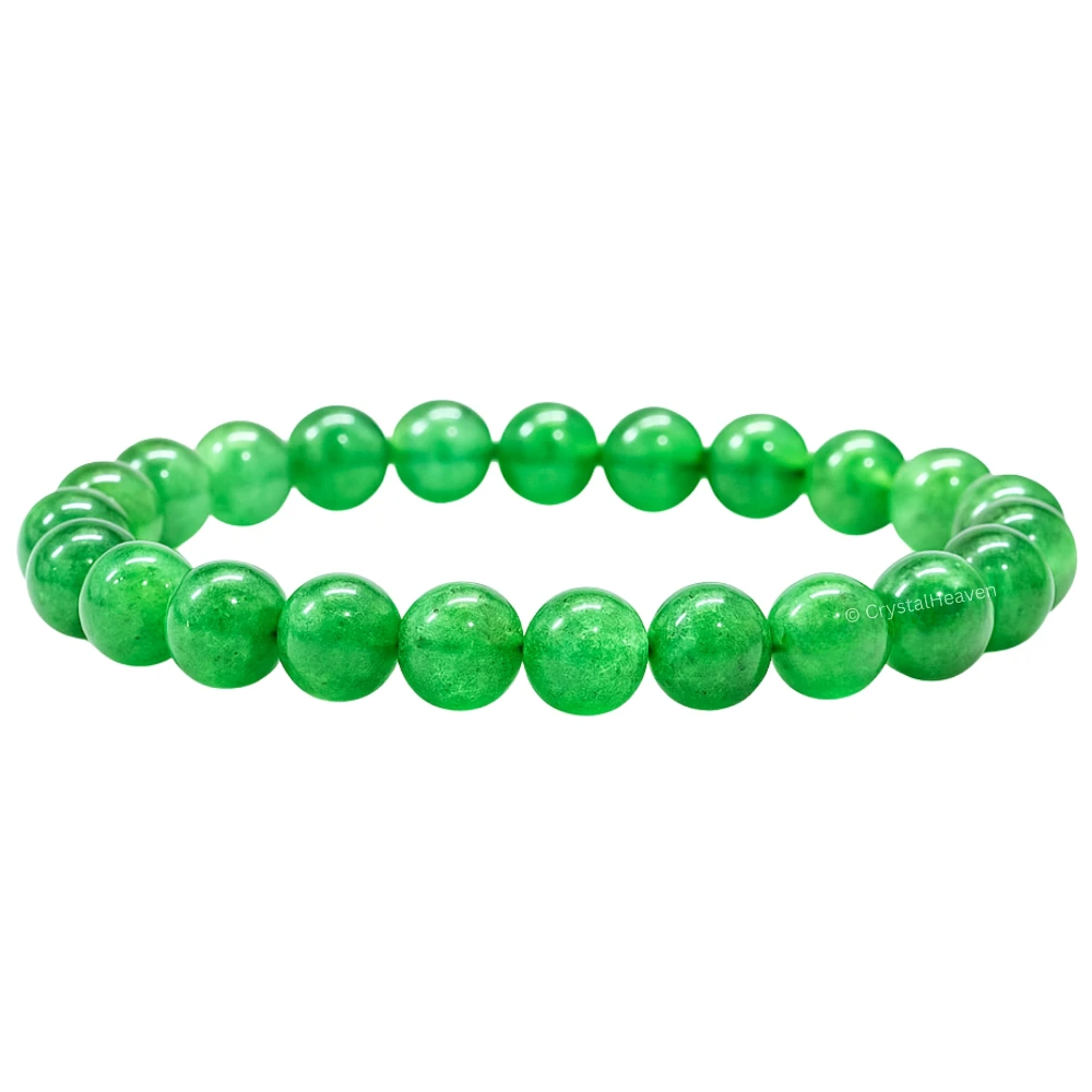 Green Strawberry Quartz Bracelet (Elastic)