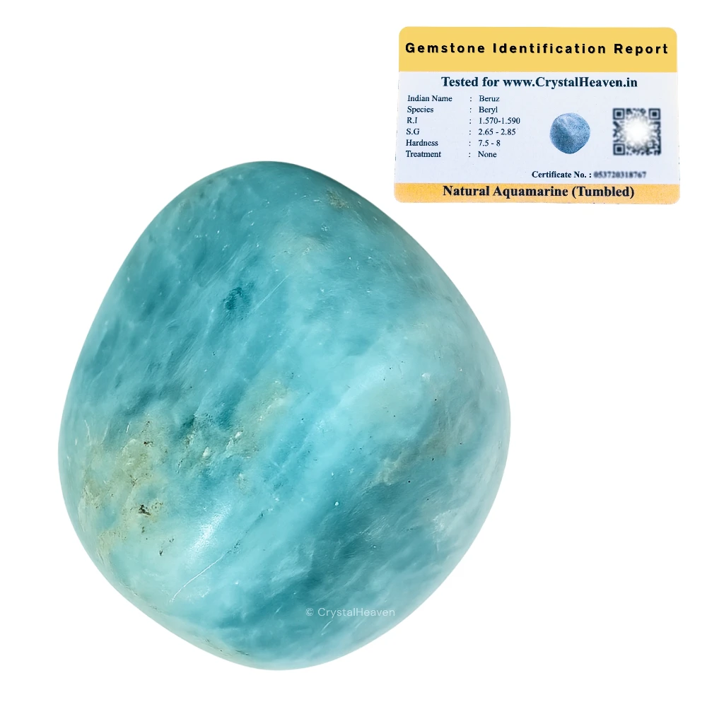 Tumbled Aquamarine Stones (30 Gram)