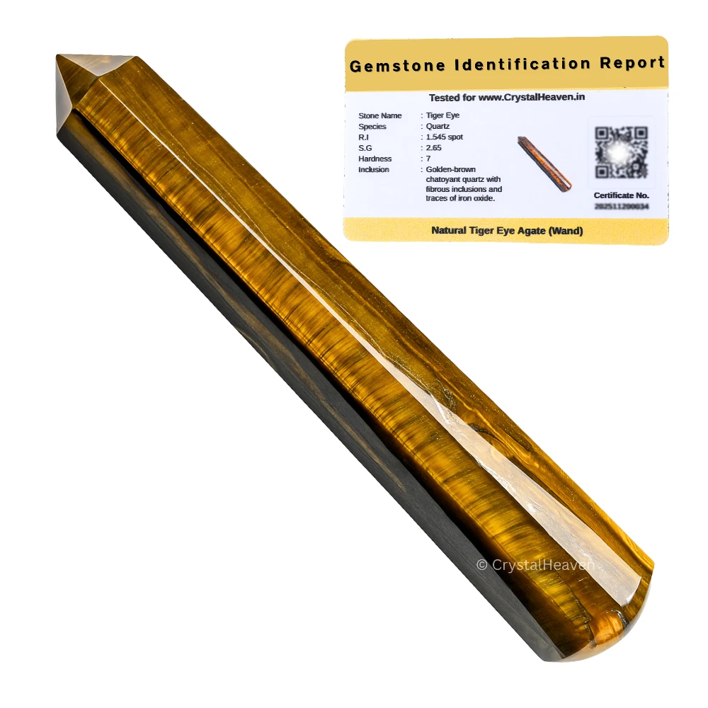 Tiger Eye Wand (Faceted)