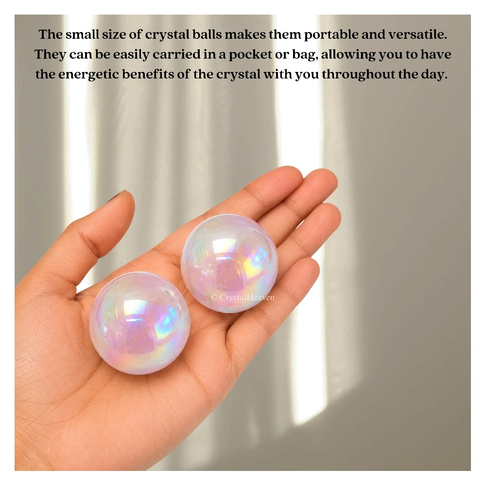 Angel Aura Quartz Sphere (1 Inch)