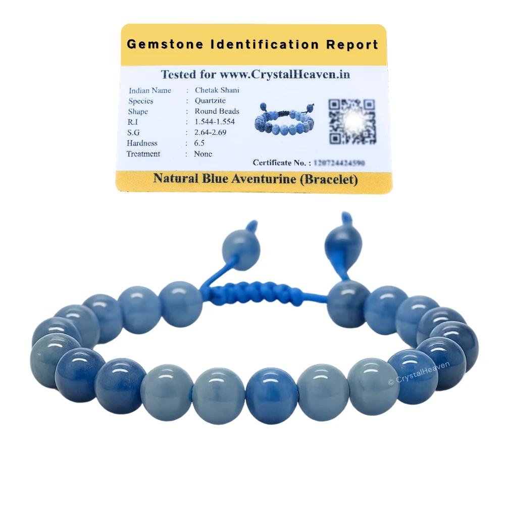Blue Aventurine Bracelet (Adjustable)