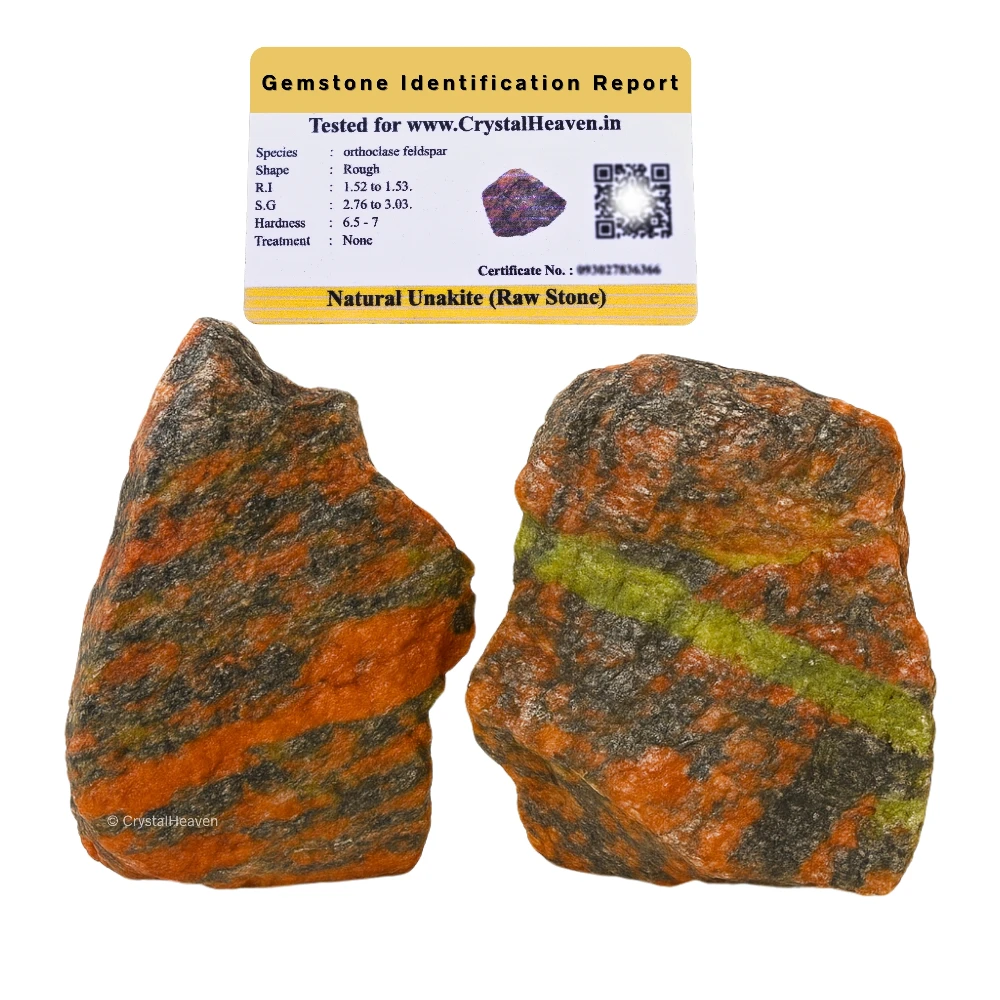 Raw Unakite Crystals (2 Pieces)