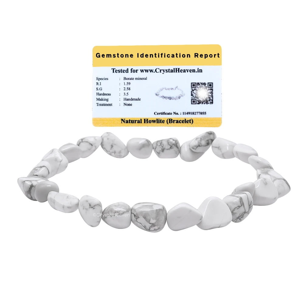 Howlite Tumbled Bracelet (Elastic)