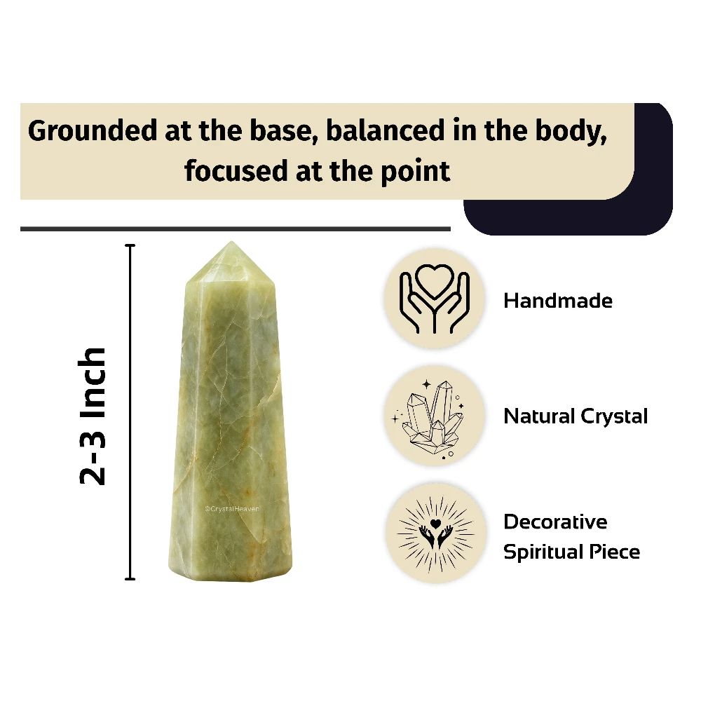 Yellow Aquamarine Tower (2" to 3" inch)