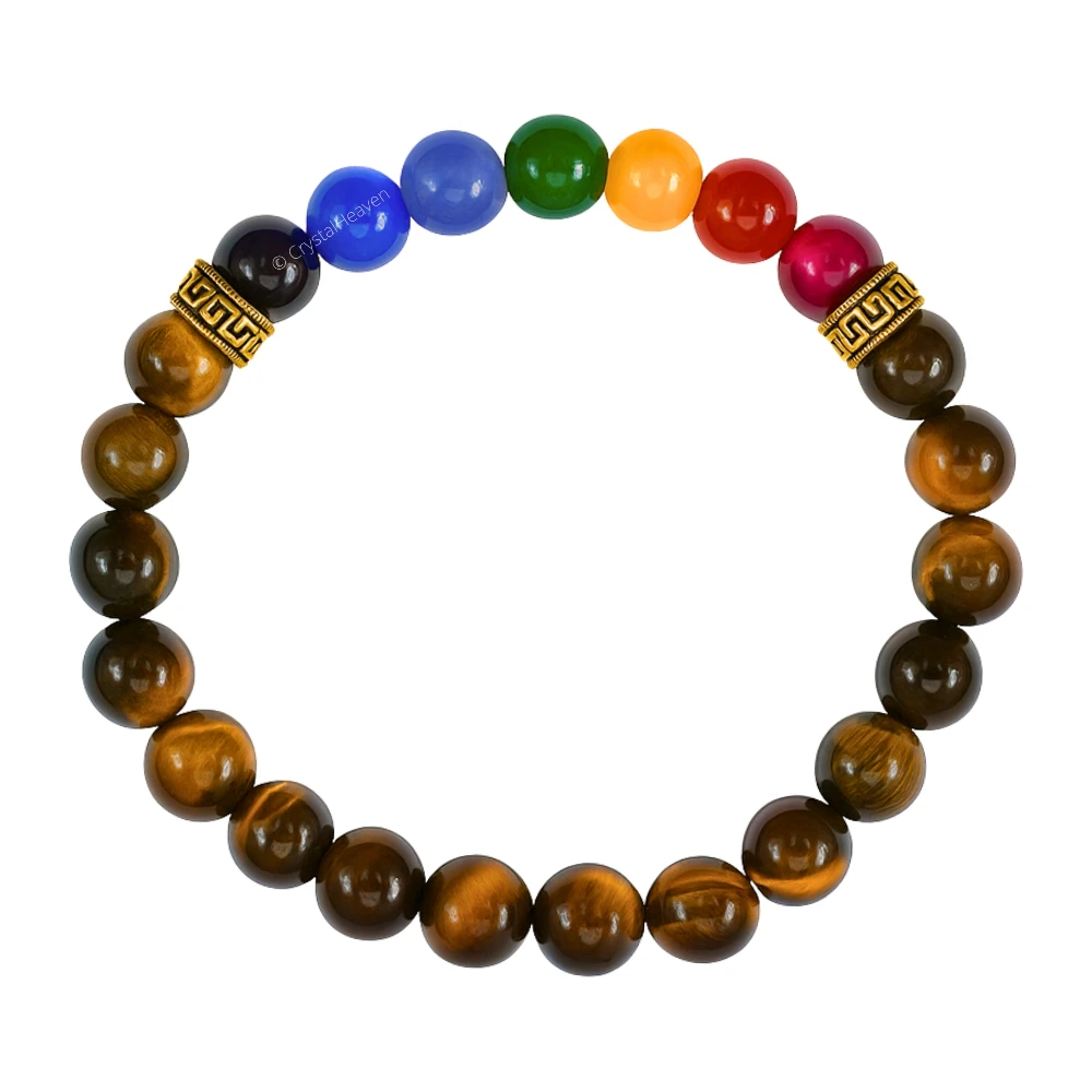 Tiger Eye Chakra Bracelet (Elastic)