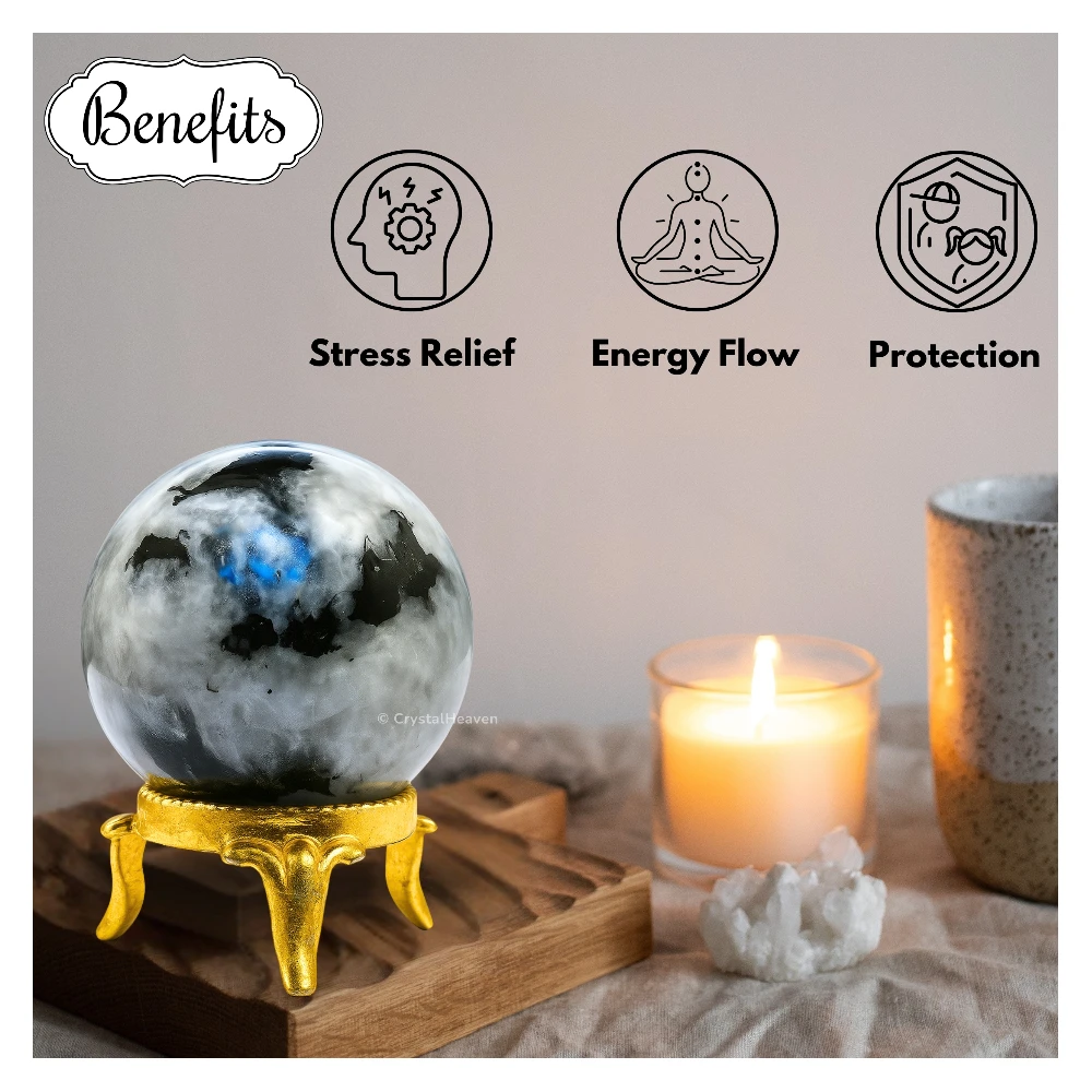 Rainbow Moonstone Sphere (1.5 Inch)