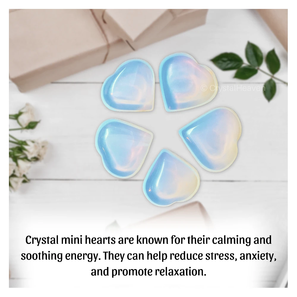 Opalite Mini Heart (Pack of 2)
