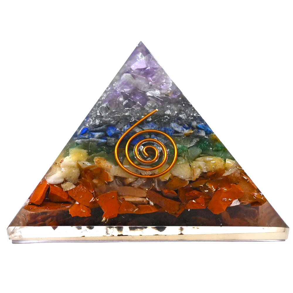 Chakra Orgone Pyramid - Premium Certified Chakra