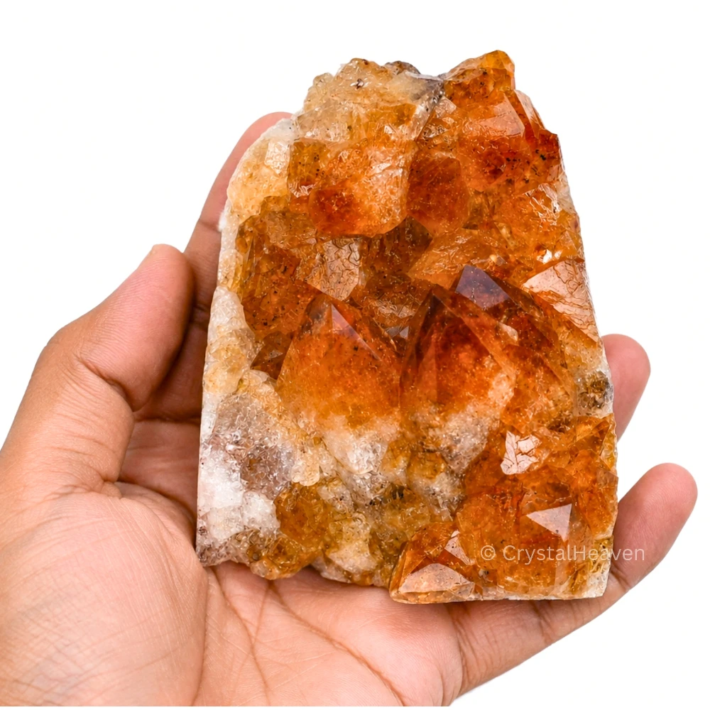 Natural Citrine Cluster Geode (750-1000 Gram)