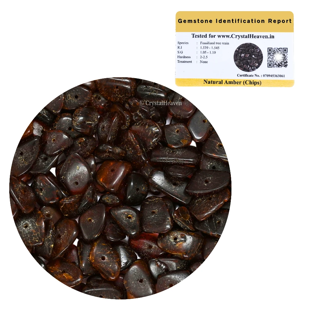 Amber Chips - Pre Drilled