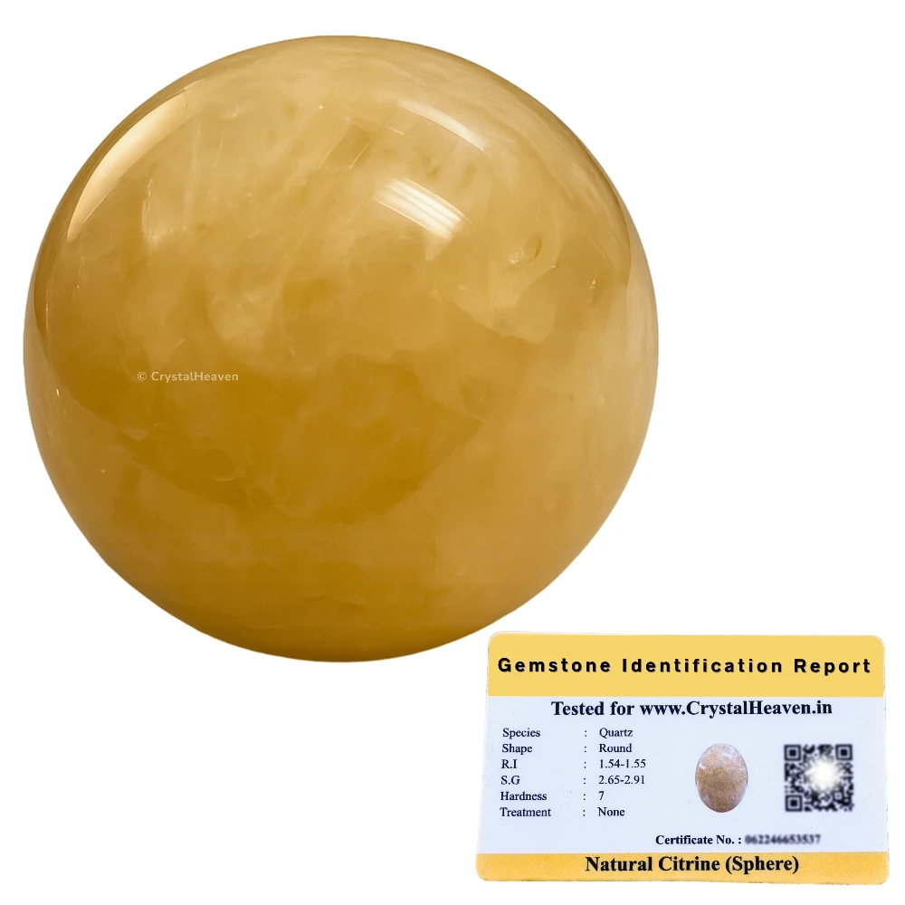 Citrine Sphere (2 Inch)