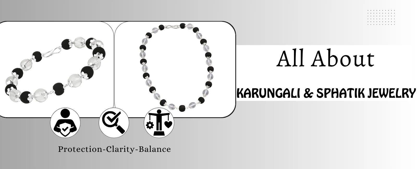Unlock Divine Energy with Karungali-Sphatik Combination Jewelry